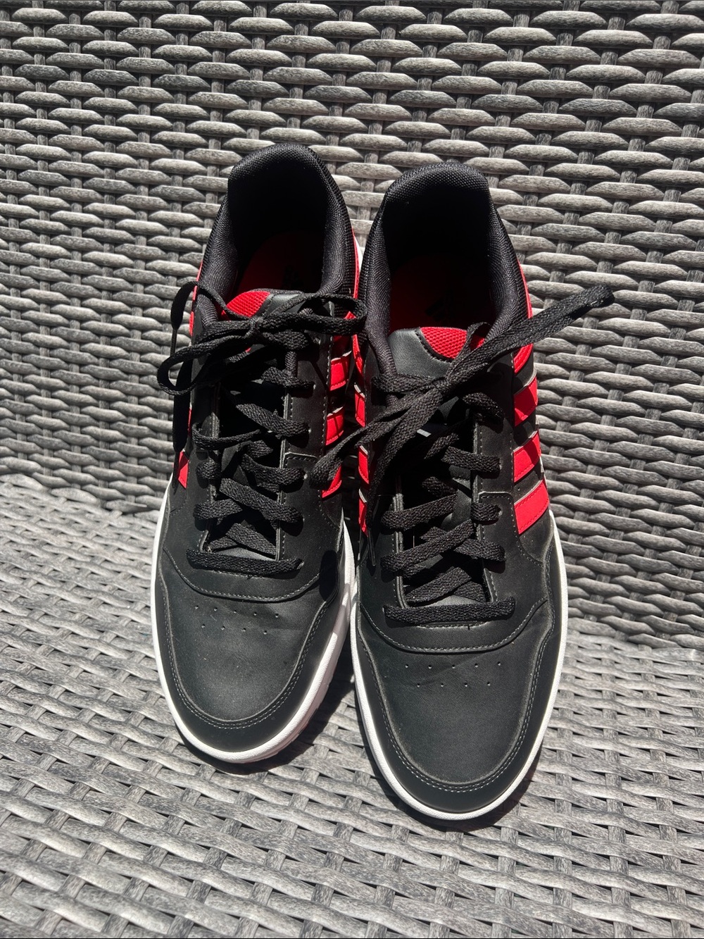 Adidas Hoops 3.0 Sneaker Black/Red
